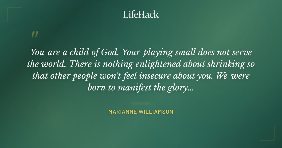 Quote by Marianne Williamson