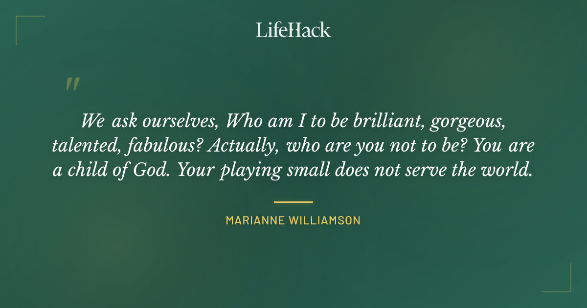Quote by Marianne Williamson
