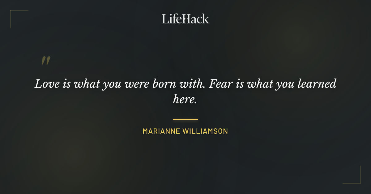 Quote by Marianne Williamson