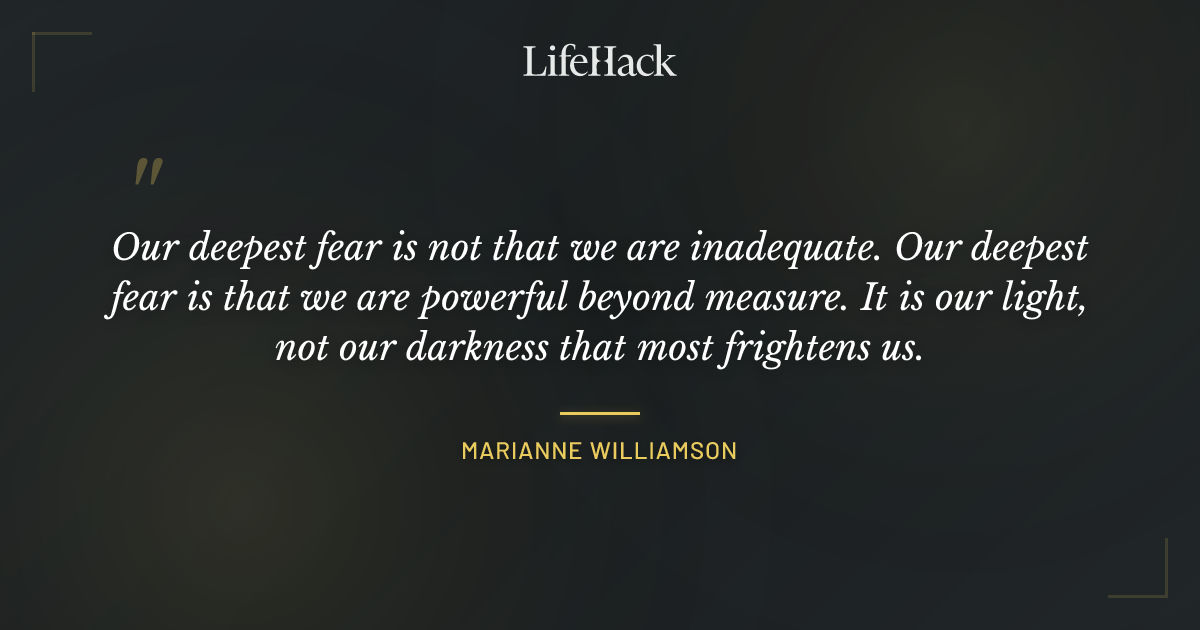 Quote by Marianne Williamson
