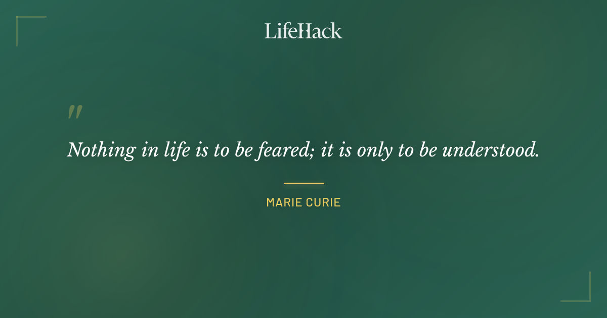 Quote by Marie Curie
