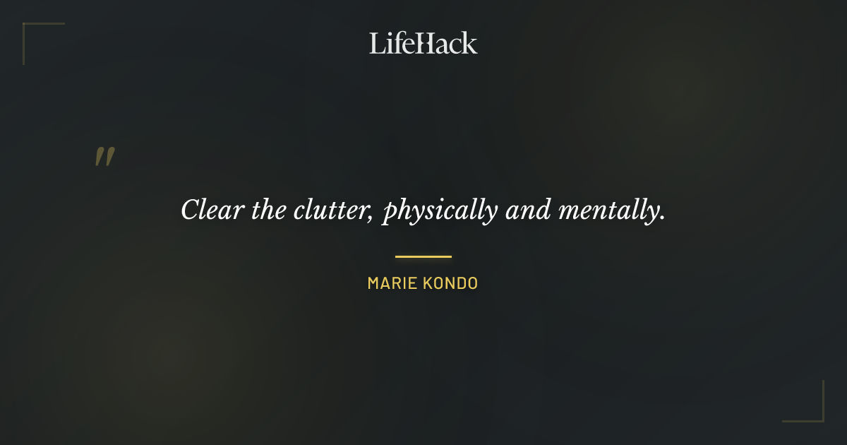 Quote by Marie Kondo
