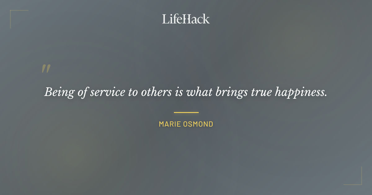 Quote by Marie Osmond