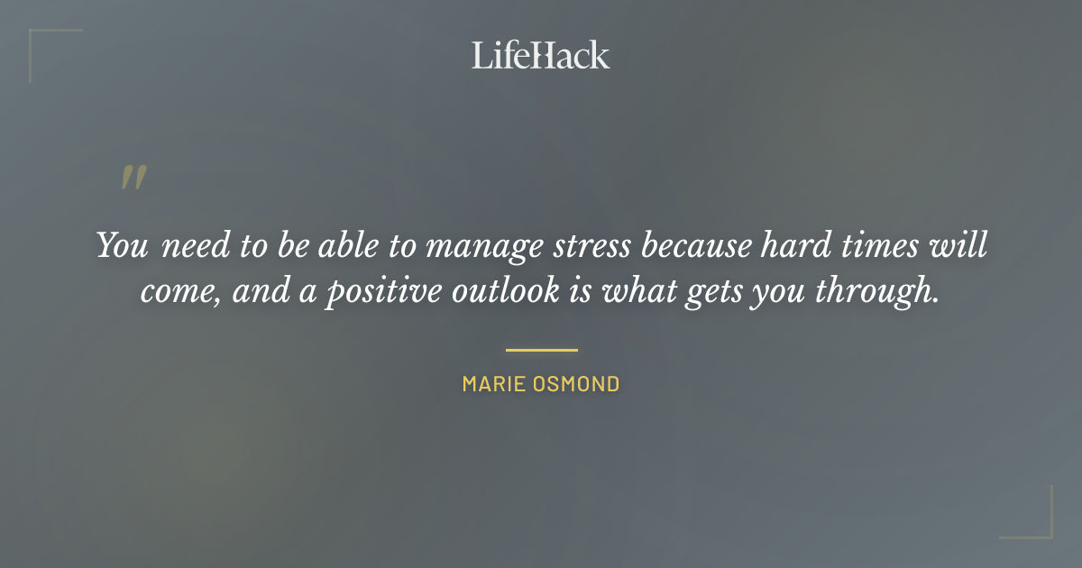 Quote by Marie Osmond