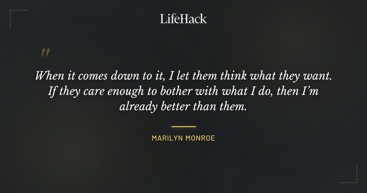 Quote by Marilyn Monroe