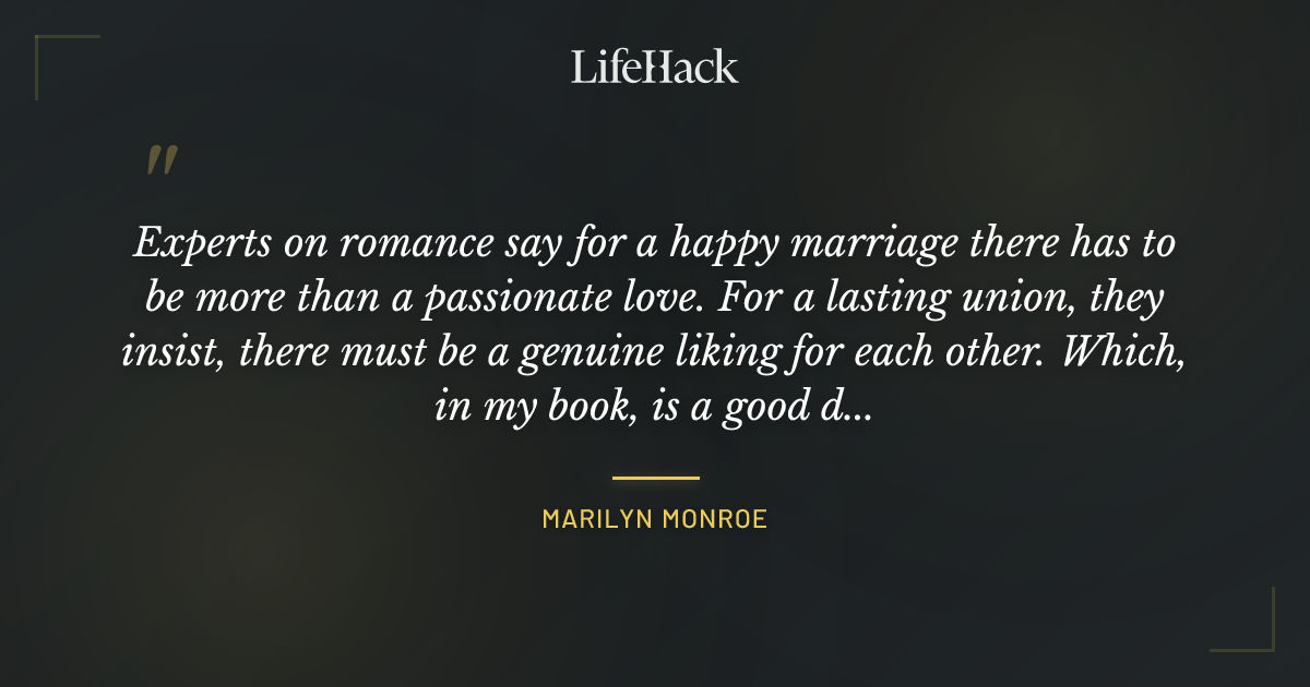 Quote by Marilyn Monroe