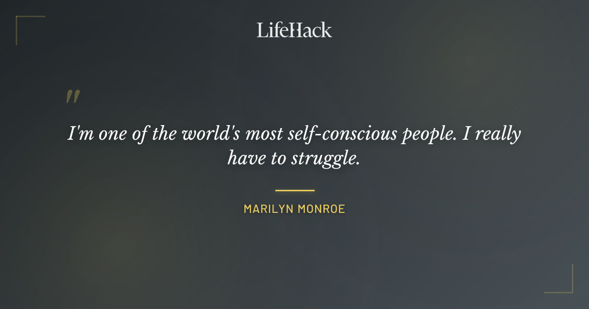 Quote by Marilyn Monroe