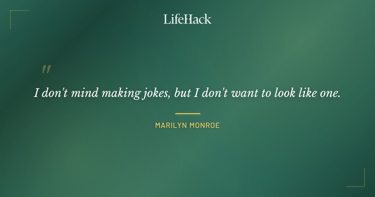 Quote by Marilyn Monroe