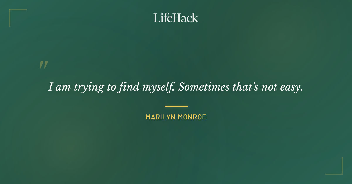 Quote by Marilyn Monroe