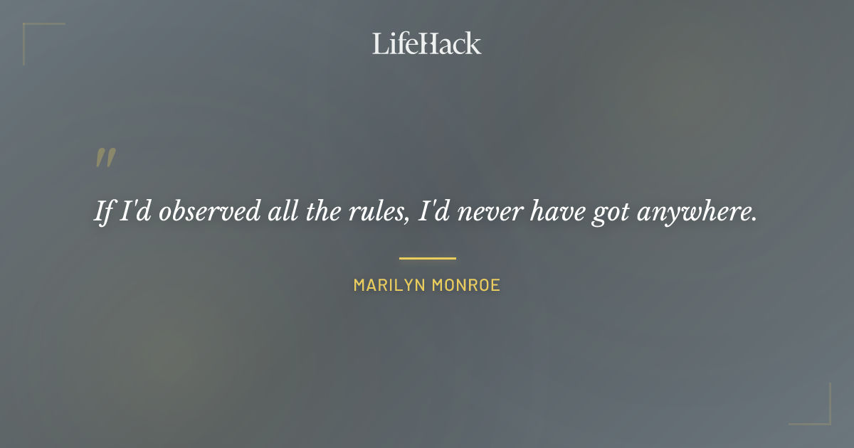 Quote by Marilyn Monroe