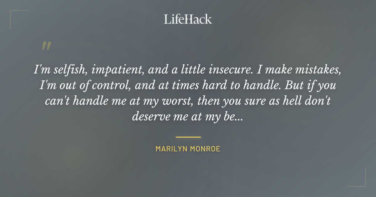 Quote by Marilyn Monroe