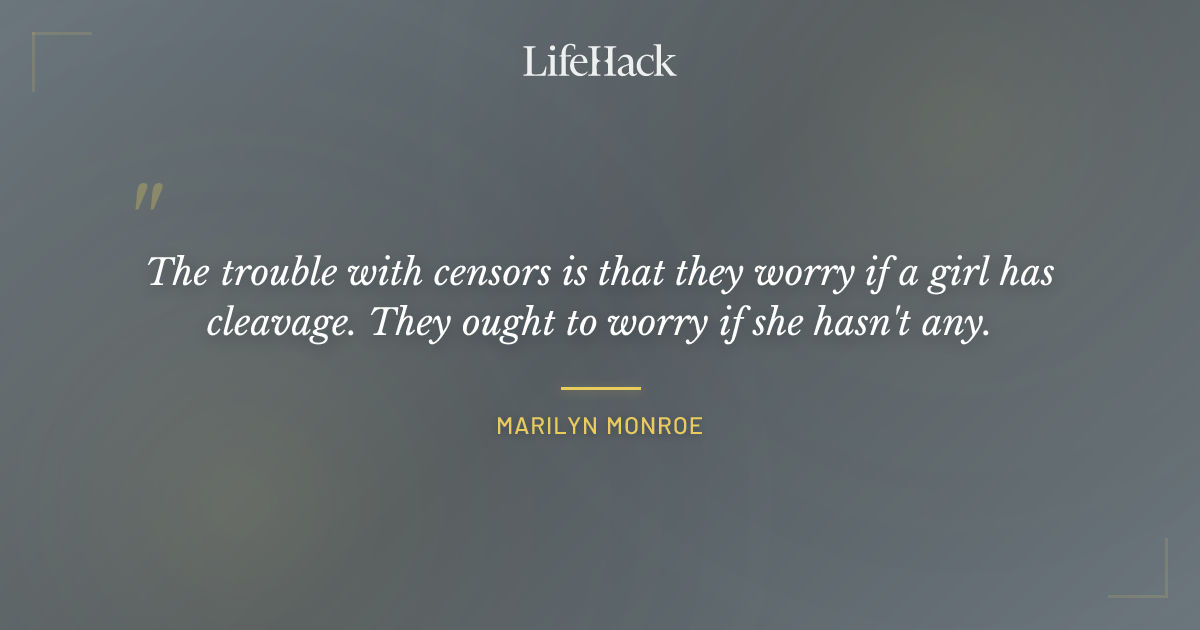 Quote by Marilyn Monroe