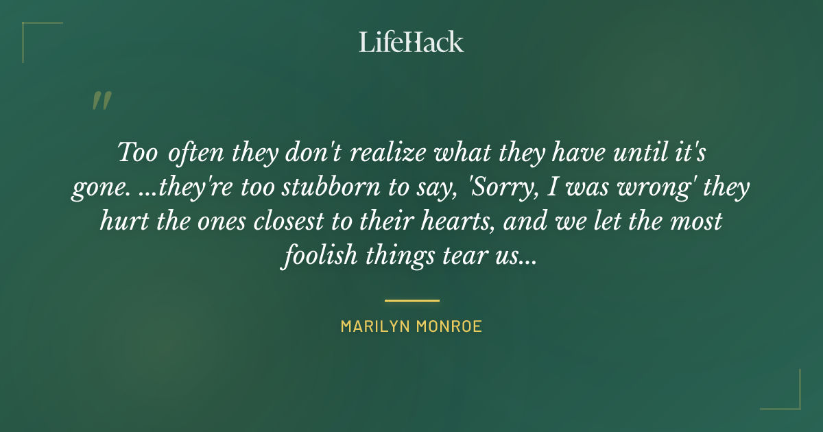 Quote by Marilyn Monroe