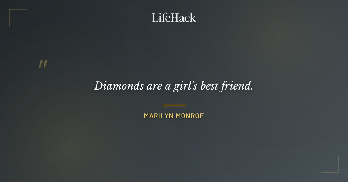 Quote by Marilyn Monroe