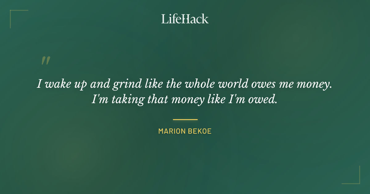 Quote by Marion Bekoe