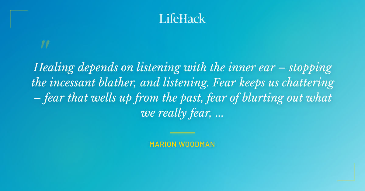 Quote by Marion Woodman