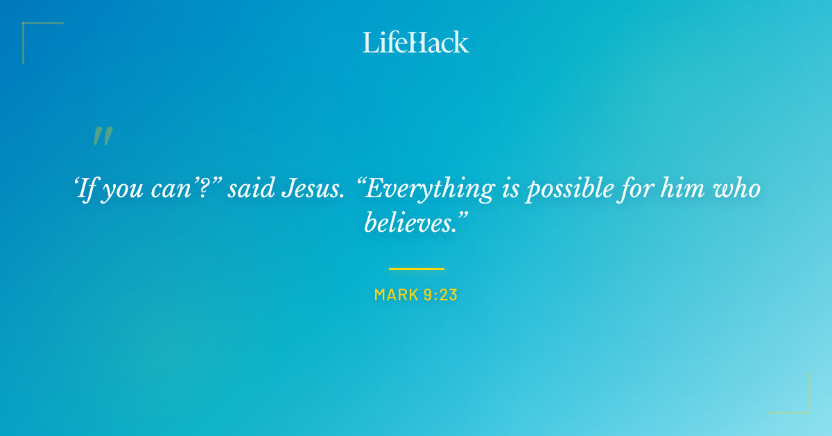 Quote by Mark 9:23