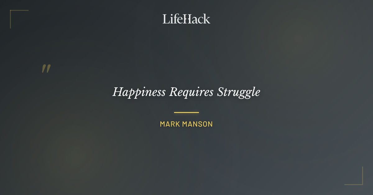 Quote by Mark Manson