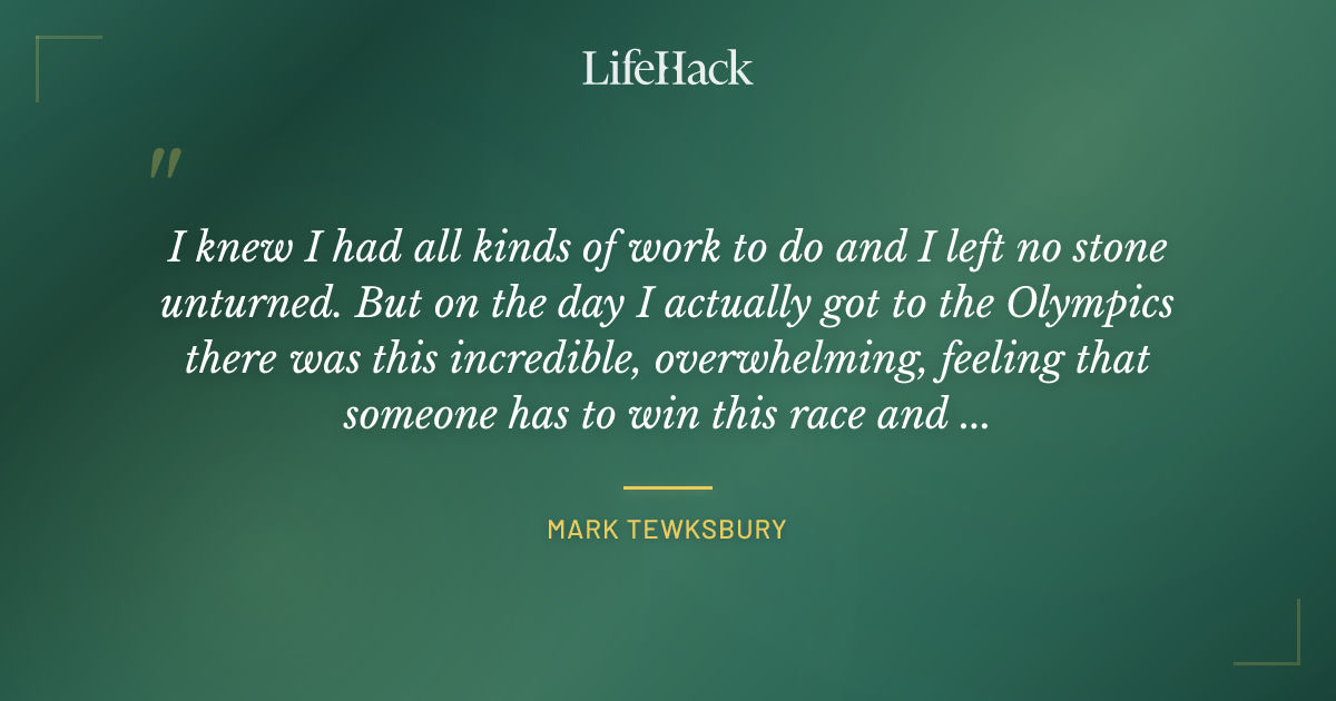 Quote by Mark Tewksbury