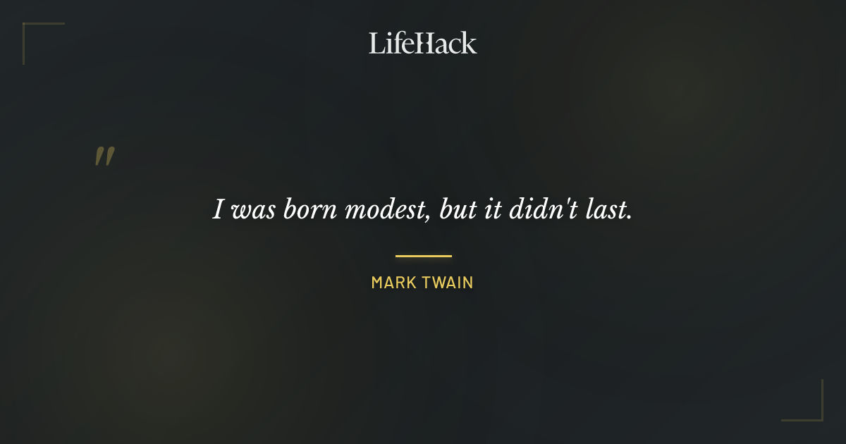 Quote by Mark Twain