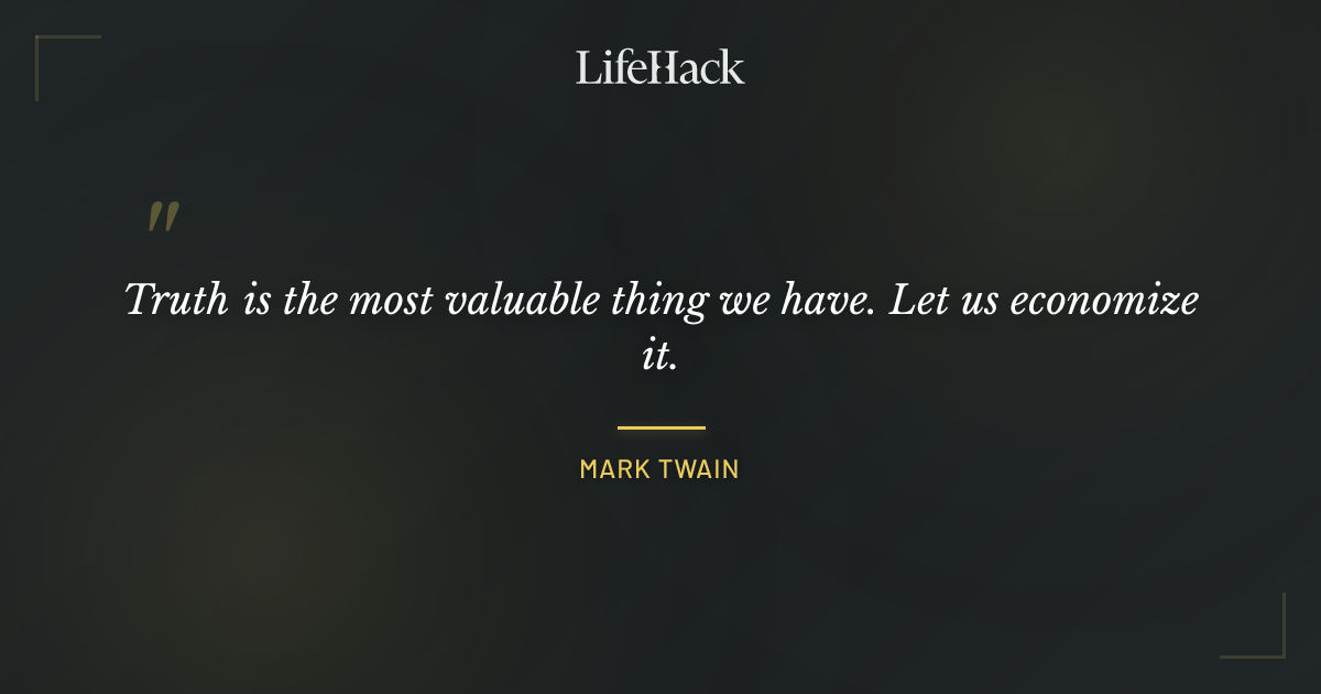 Quote by Mark Twain