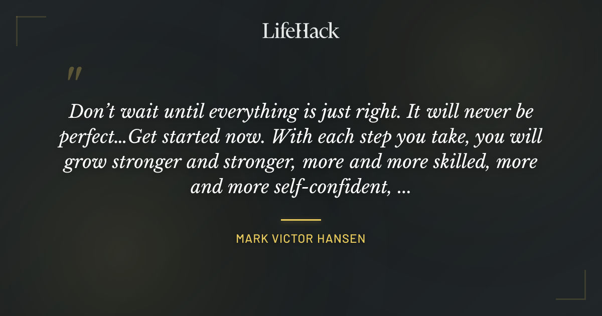 Quote by Mark Victor Hansen