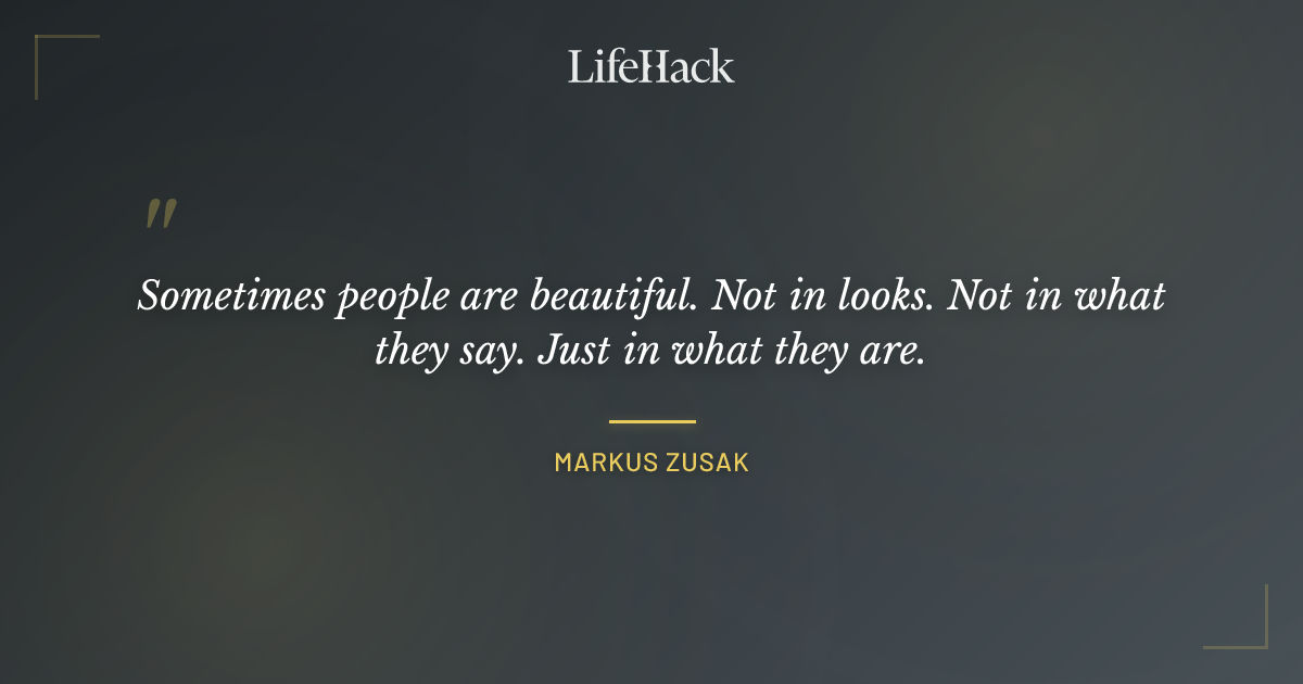 Quote by Markus Zusak