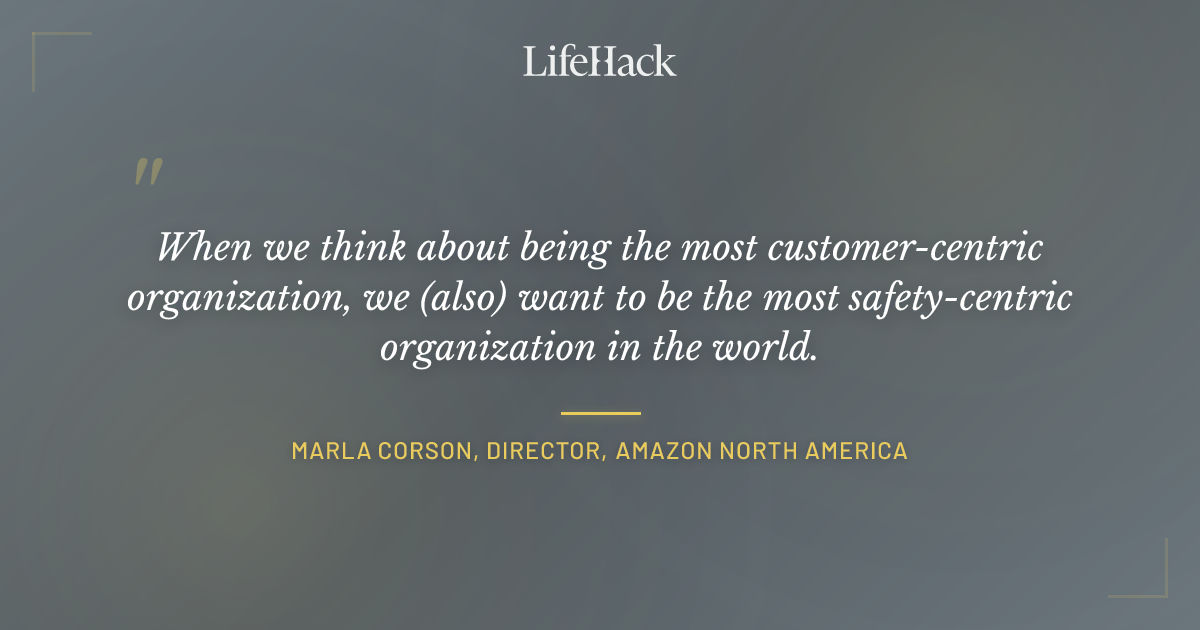 Quote by Marla Corson, director, Amazon North America
