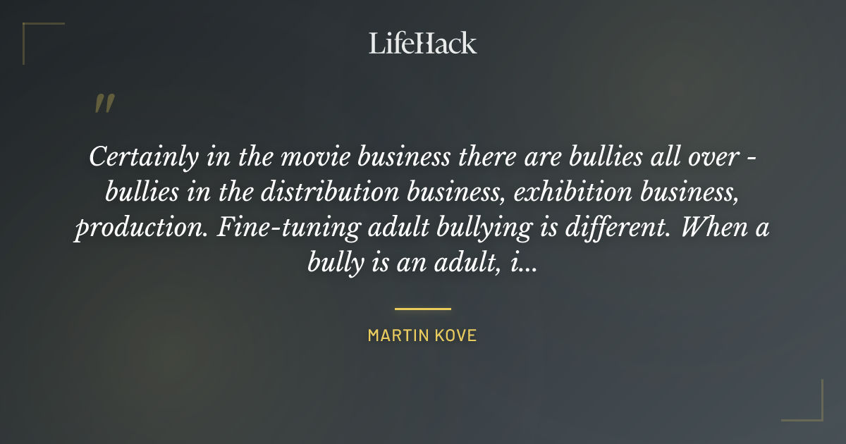 Quote by Martin Kove