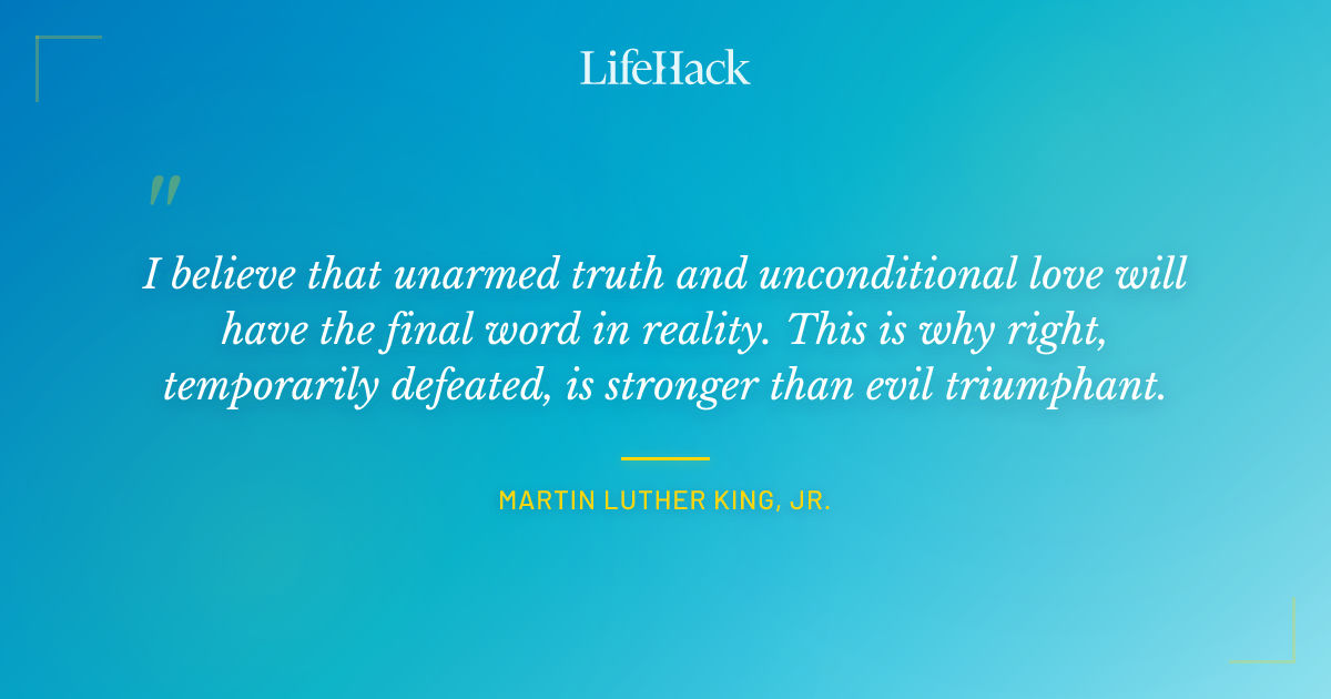 Quote by Martin Luther King, Jr.