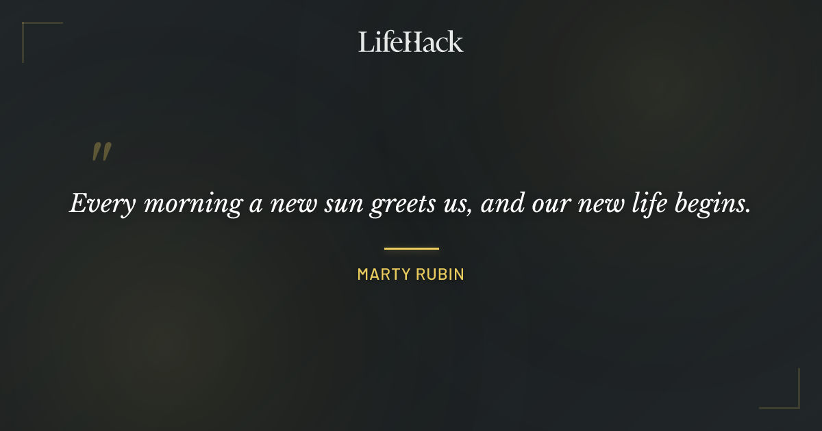 Quote by Marty Rubin
