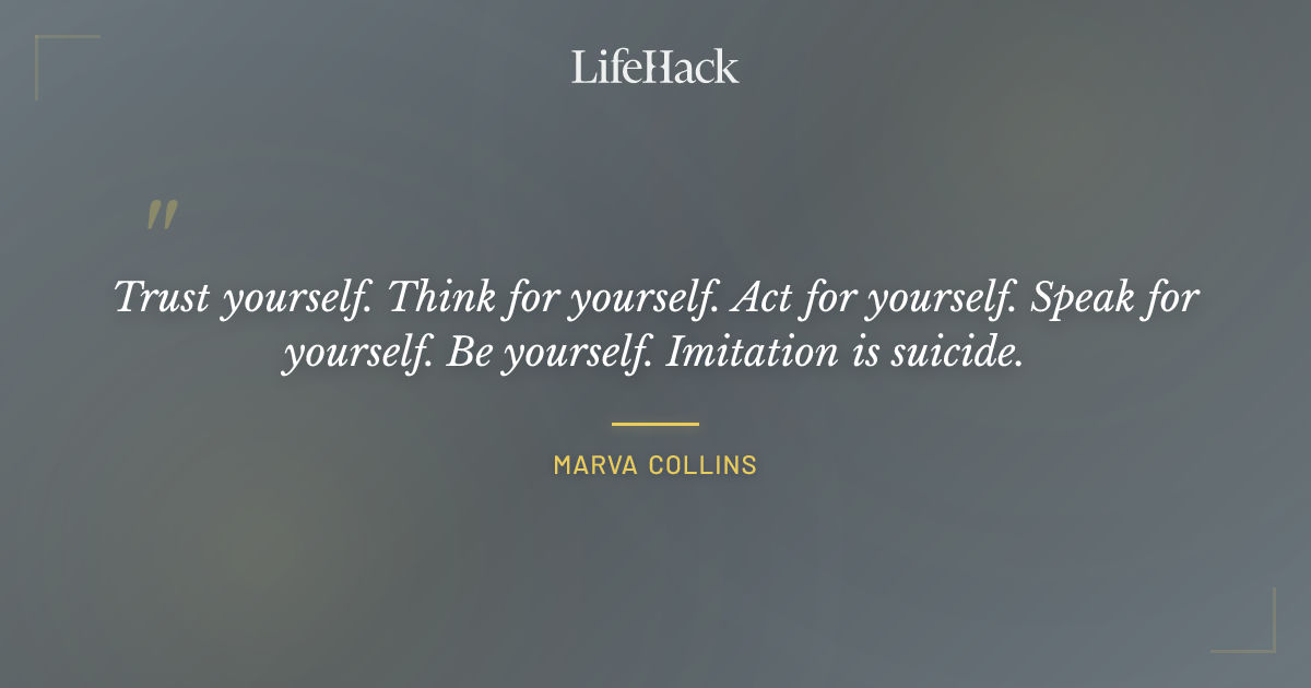 Quote by Marva Collins