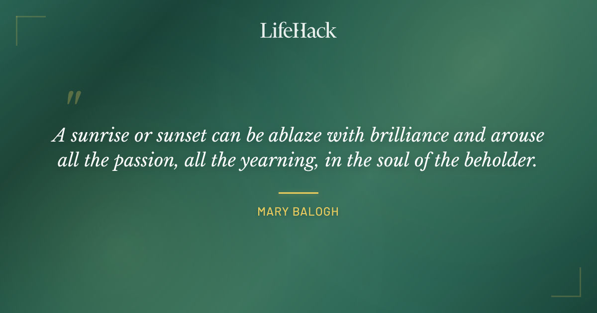 Quote by Mary Balogh