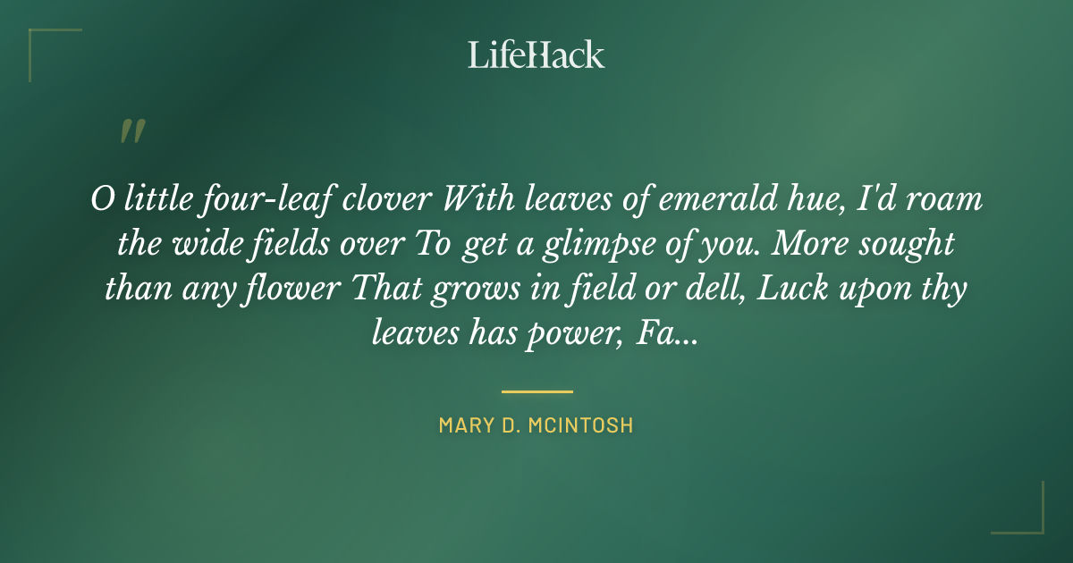 Quote by Mary D. McIntosh