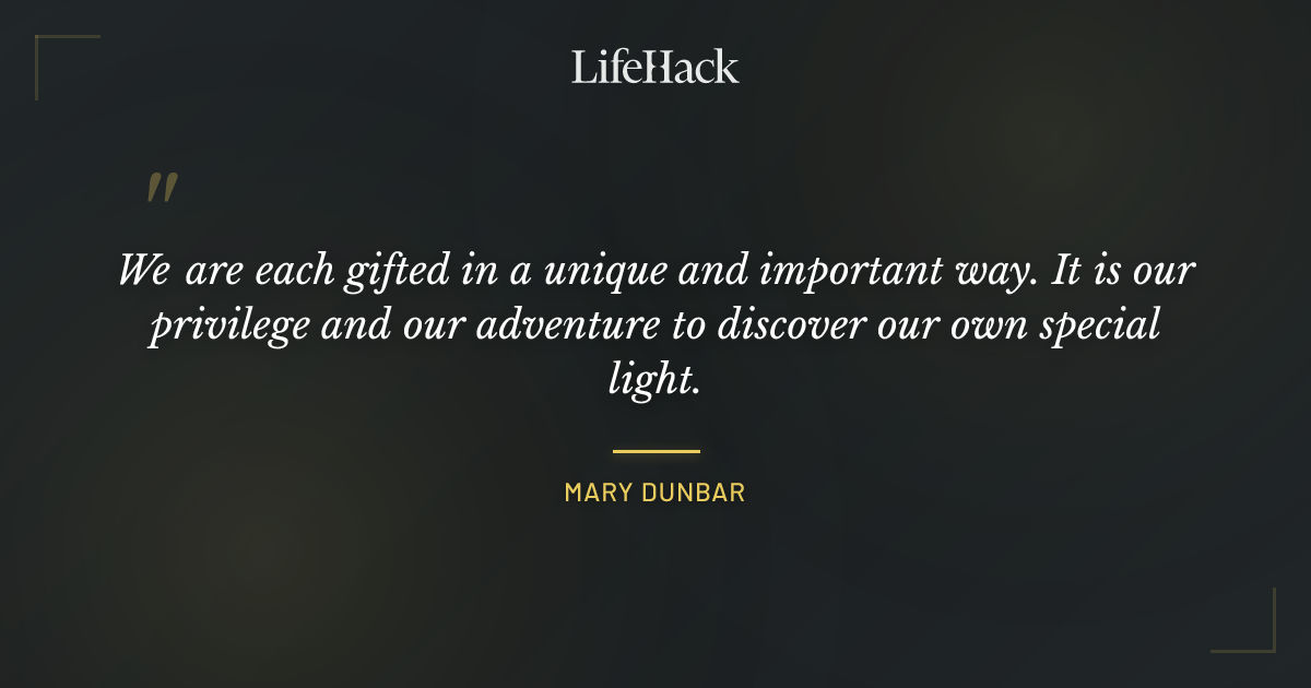 Quote by Mary Dunbar