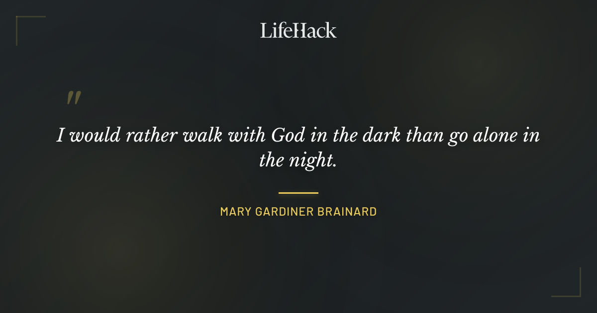 Quote by Mary Gardiner Brainard