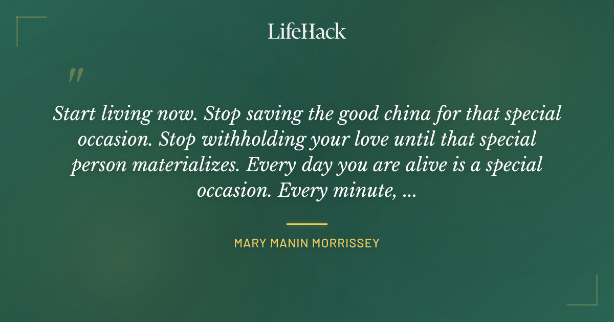 Quote by Mary Manin Morrissey