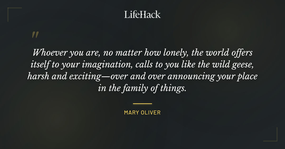 Quote by Mary Oliver