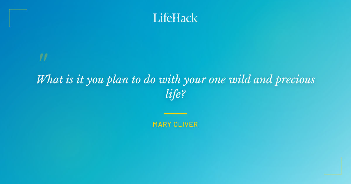 Quote by Mary Oliver