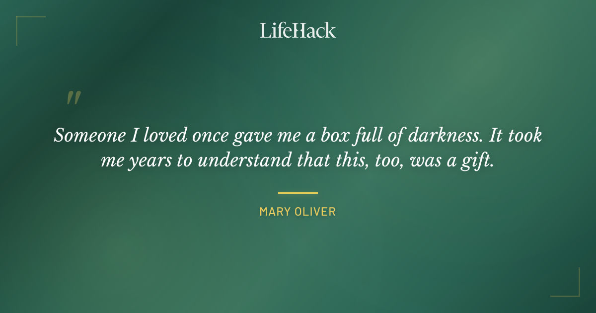 Quote by Mary Oliver