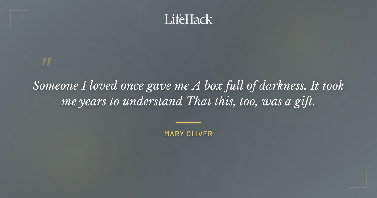 Quote by Mary Oliver