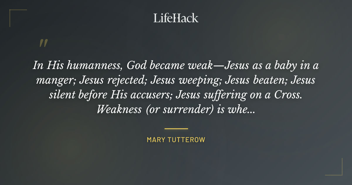 Quote by Mary Tutterow