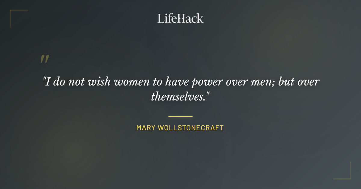 Quote by Mary Wollstonecraft