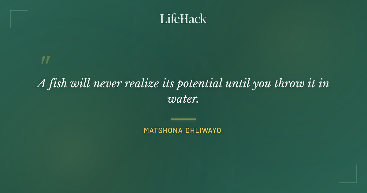 Quote by Matshona Dhliwayo