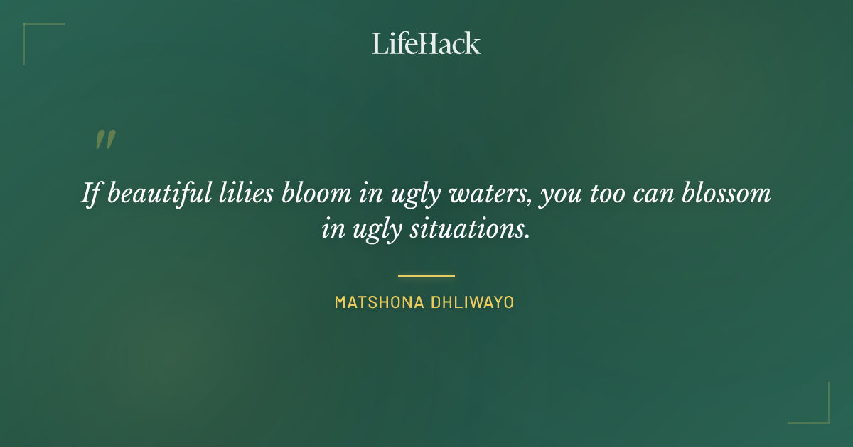 Quote by Matshona Dhliwayo