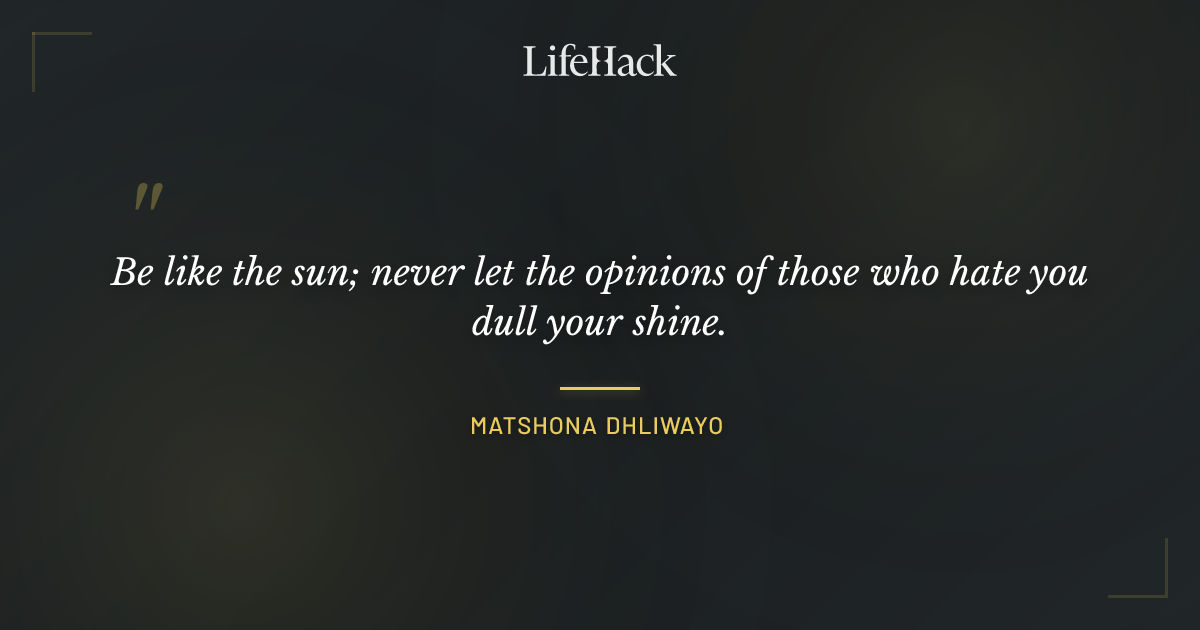 Quote by Matshona Dhliwayo