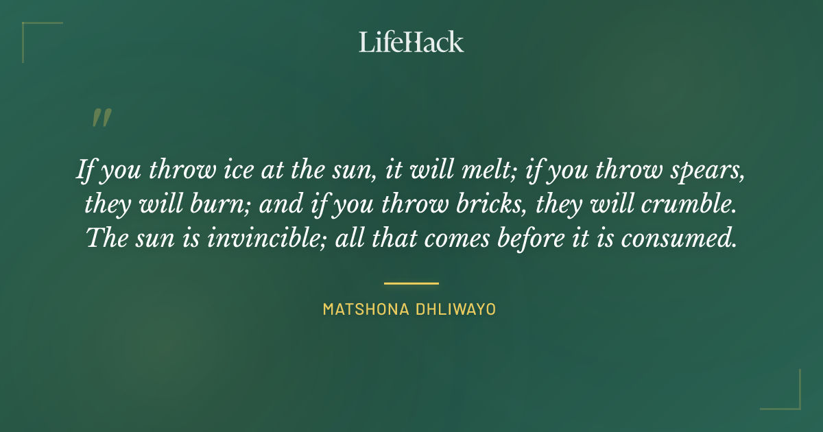 Quote by Matshona Dhliwayo
