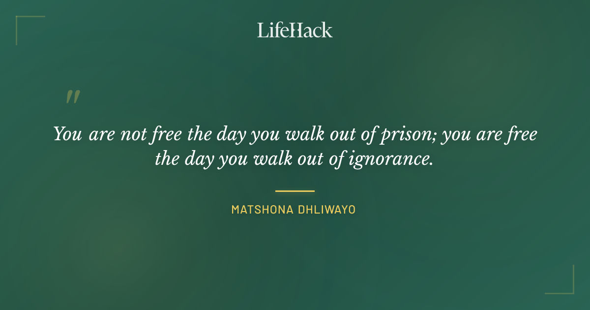 Quote by Matshona Dhliwayo