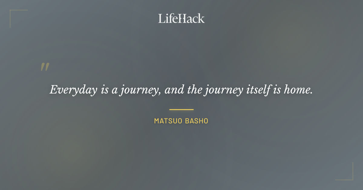 Quote by Matsuo Basho
