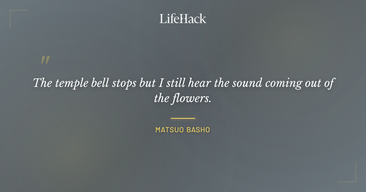 Quote by Matsuo Basho
